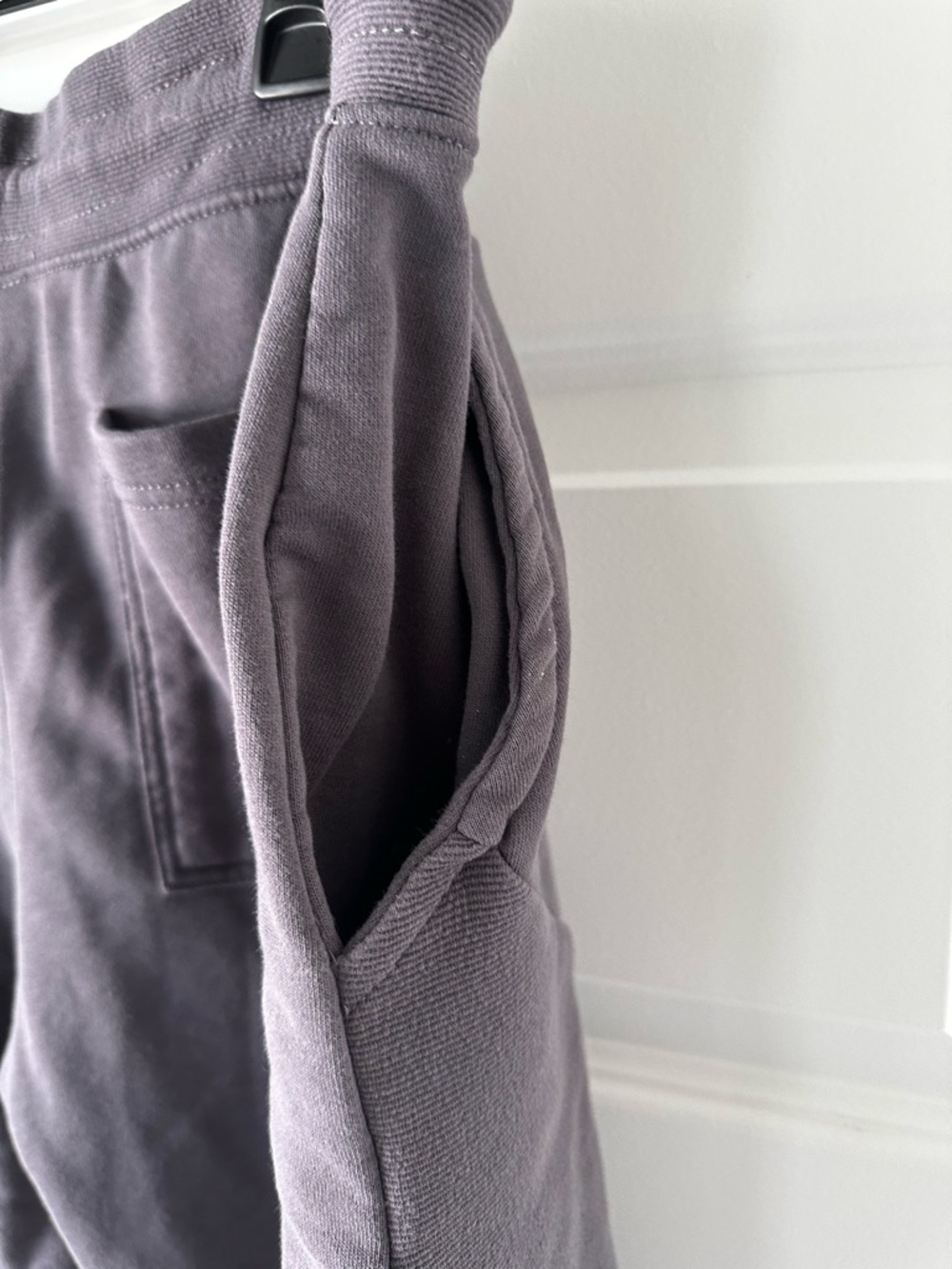 YoungLA Men's Drawstring Fleece Shorts - Charcoal, Size XL - Picture 4 of 6